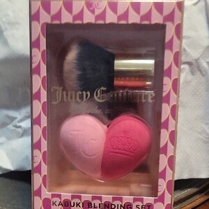 Juicy Couture Kabuki Blending Set - Pink and Red Hearts